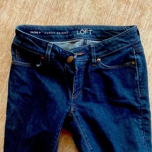 Loft curvy skinny size 24/00 jeans